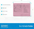 Printed Vehicle Deal Envelopes 9x12 Deal Jackets (100 shrink wrapped) (Pink)