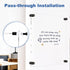 Clear Acrylic Dry Erase Board, 12" X 14" Black Non-Magnetic Frameless White Board for Wall, 2 Markers