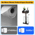 TEGUEPS Freestanding Bathroom Toilet Paper Holder Stand with Shelf, Bamboo Toilet Paper Roll Holder with Wet Wipes