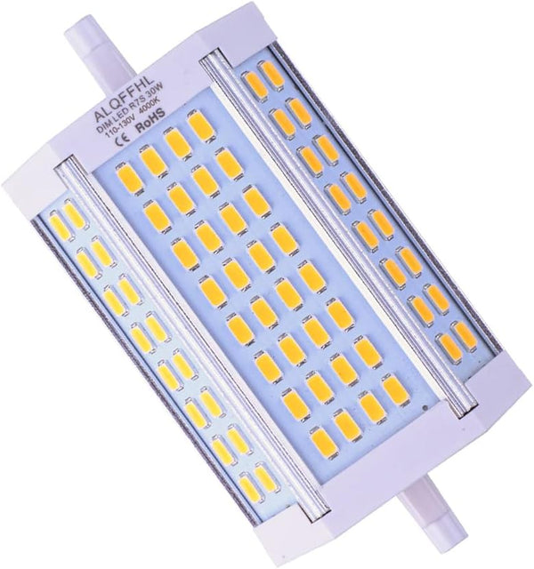 R7S 118mm LED Bulb, 30W J Type Double Ended Flood Light, 200W 300W Halogen Replacement, 120V 3000 Lumen