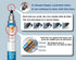 Kuru Toga Advance - Auto Lead Rotating Mechanical Pencil 0.3mm White (M35591P.1)+Uni Pencil Lead,"The Uni" Smudge-Proof Leads, 0.3 HB(ULS0325) Mechanical Pencil Lead 3 Set and amazdone Sticky Notes by amazdone