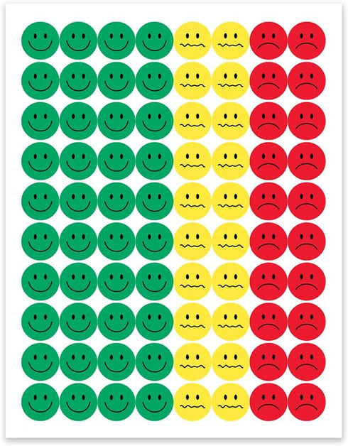 Hygloss Products Visual Behavior Stickers, Incentive Sticker for Students & Kids, Fun Traffic Light Colors, 1/2”