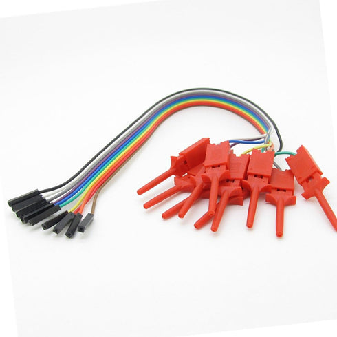 A Set of 10pcs Red Logic Analyser Useful High Efficiency Clip Ideal Test Hook