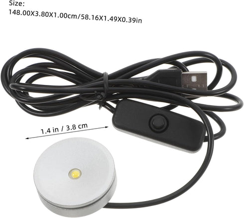 3w Closets OSALADI Led Diffuser Lamp USB-Powered Soft Lighting for Cabinets and Desks Versatile Portable Design Angle