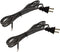 2Pcs Lamp Cord Flat Plug, Rayon Cloth Covered Electric Cord with Polarized End Plug, 8 Foot
