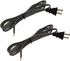 2Pcs Lamp Cord Flat Plug, Rayon Cloth Covered Electric Cord with Polarized End Plug, 8 Foot