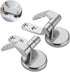 Fizocosisto Stainless Steel Toilet Seat Hinge Replacement Parts Mountings Adjustable Toilet Seat Bolts Nuts with Screws