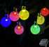 Solar String Lights Outdoor, 20ft Waterproof 30 LEDs, 8 Modes Crystal Globe Fairy Lights for Backyard Patio Wedding