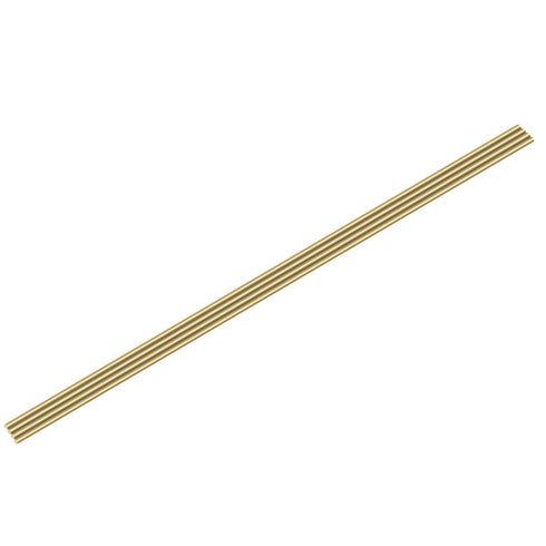 Brass Solid Round Rod Lathe Bar Stock, 1/8 Inch Diameter, 14 Inches Length, 4 PCS