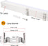 T4 Bulbs 20 Set MECCANIXITY Clips Bracket Hanger Fluorescent Tube Light Fixture Holder Clamps with Screws Hollow Pipes