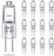 TAIYALOO G4 Bulb 12 Pack: Crystal Clear Halogen Light Bulb for Under Cabinet and Landscape Lighting, 2700K Warm White.