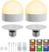 MXhme E26 Rechargeable Light Bulb with Remote and Timer,Battery Operated Light Bulb for