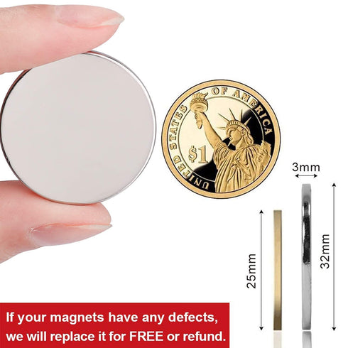 LOVIMAG 16 Pack Strong Round Magnets, Super Strong with Adhesive Backing for Office, Science, DIY