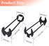2 Pcs Basin Wrench Set, Four-jaw Hex Wrench, 7 Sizes Carbon Steel for Tight Spaces Maintenance Installation