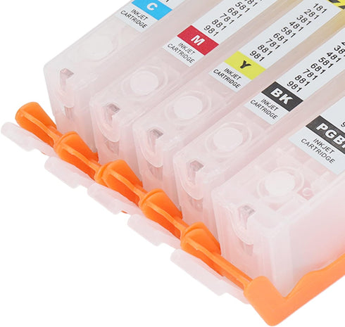 Empty Refillable Printer Ink Cartridge with Permanent Chip for PIXMA TS702 TR7520 TR8520 TR8620 Printers