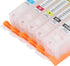 Empty Refillable Printer Ink Cartridge with Permanent Chip for PIXMA TS702 TR7520 TR8520 TR8620 Printers
