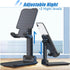 Phone Stand for Desk, 2 Pack MT-6 Adjustable Cellphone Holder for Office, Compatible with Devices Under 8” (Black)