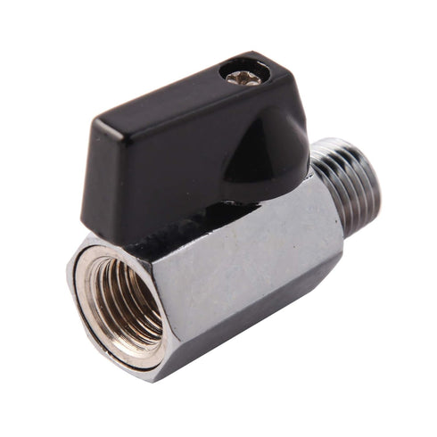 1/4" Brass Mini Ball Valve NPT Female x Male Shut-Off Valve (Pack of 2)