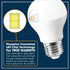 Miracle LED 9W Sleep Study Blue Light Blocking Bulb, Amber Glow, 2-Pack for Unwinding and Relaxation