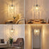 H11.81''X D8.66'' 2-Tiers Chandelier Shades, Mini Crystal Shade, Acrylic Beaded Hanging Lampshade, Modern Pendant Light