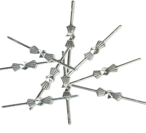 H&D HYALINE & DORA H&D 300pcs Chrome Bow Tie Clips Metal Butterfly
