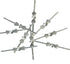 H&D HYALINE & DORA H&D 300pcs Chrome Bow Tie Clips Metal Butterfly