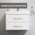 goldenwarm 2Pcs Brushed Brass Cabinet Pull Knob: 6-1/4in Hole Center, 8-4/5in Overall Length for Kitchen Furniture