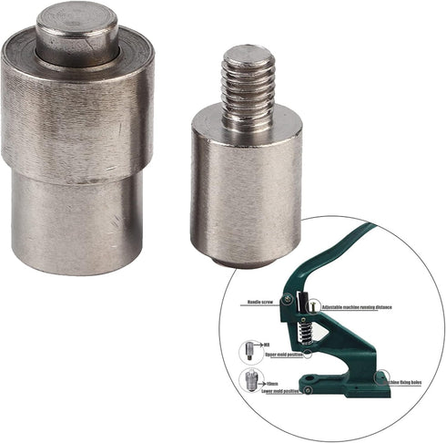 Eyelet Buckle Dies, Hand Press Machine Setter Puncher for Leather Craft Clothing Holepunch 2PCS