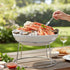 Soro Essentials 7" - Seafood Tray Display Rack Chrome Plated - Buffet Tower Tiered Serving Stand Seafood Tower Stand