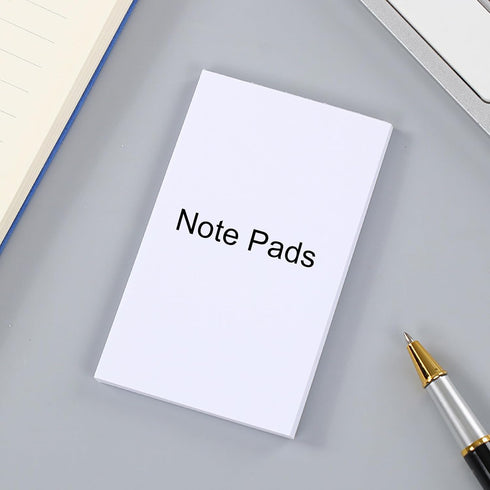 Haploon 60 3x5 Inch 50 Pcs Blank Note Pads, Sheets Per White Scratch Pads, Blank Memo Pads for Grocery List, Server