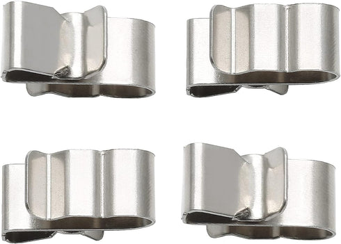 Qjaiune 100Pcs Trailer Frame Wire Clips, 23mm Length Solar Panel Wire Clips, 304