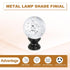 PATIKIL 1/4-27 4Pcs Lamp Finial Cap for Lampshade Harp Top, Cap Nut Screw Cap Knob Clear Bubbles Ball Shaped Crystal