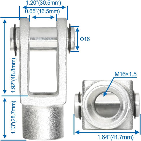 Baomain Foot Flange CY-63 for Foot Mounting with Pneumatic Standard Cylinder SC 63