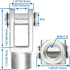 Baomain Foot Flange CY-63 for Foot Mounting with Pneumatic Standard Cylinder SC 63