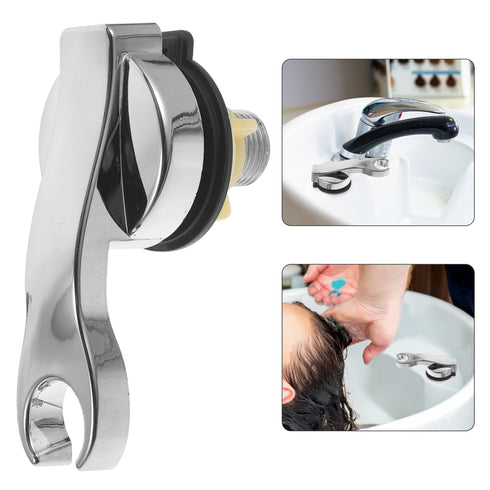 Didiseaon Adjustable Shower Head Holder for Salon Shampoo Bed Accessories, Universal Faucet Adapter with Sturdy Abs
