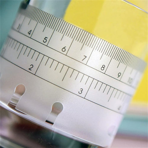 EYAKEG 2Pcs A5 6-Hole (A5, Black/Clear Plastic Page Marker Pouch Measuring Today Ruler for Size Binder Notebook Black +