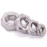 EASTLO 1/2-13 304 18-8, 20 UNC Stainless Steel Thin Hex Nuts Hexagon Jam Nuts, Stainless Steel Full Thread, Coarse