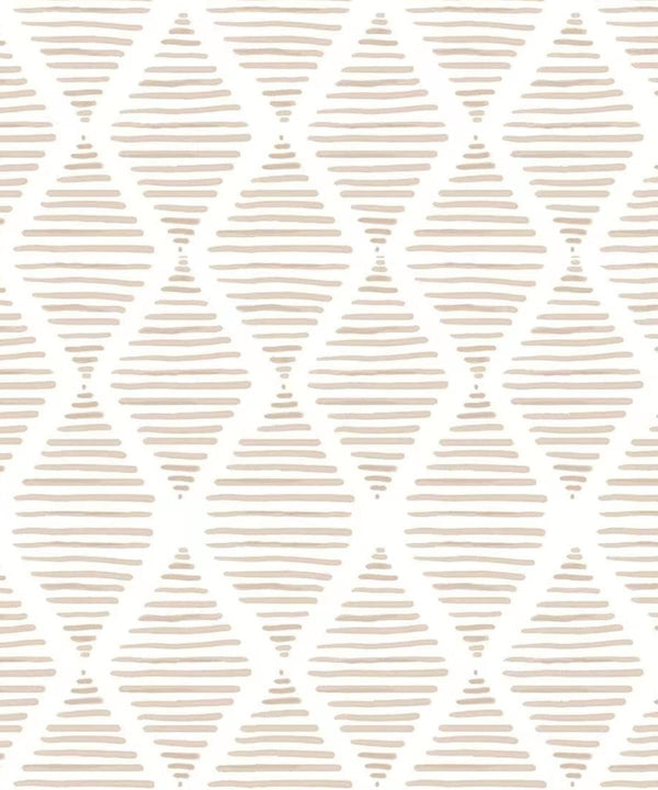 Yun-aeon 17.7" X 120" White and Beige Stripe Peel and Stick Wallpaper for Bedroom Drawers Cabinets Decor