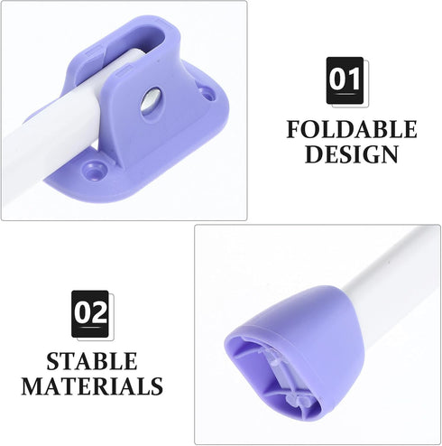 SHINYPASING 33cm 4pcs Set Foldable Table Legs Metal Folding Legs for Side Table for Camping and Travel