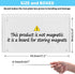 Magnetic Board,17.1" x 11.8" Magnet Display,for Magnets and Bulletin Board,Suitable for Wall, Refrigerator, Compartment, Cabinet etc,Comes with Dual Lock Tape for Easy Hanging (White) by Bonnary