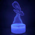 JOCHUI 3D 16 Ballerina Night Light, Ballet Girl Illusion Table Lamp with Colors Remote Control Touch Lamp LED USB Night