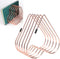 Files Folder Stand, Desktop Iron Storage Rack for Vinyl Records, 5 Slot Heart Shaped File Holder