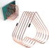 Files Folder Stand, Desktop Iron Storage Rack for Vinyl Records, 5 Slot Heart Shaped File Holder