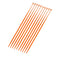 Biologix 100Pcs 10ul Disposable Inoculating Loop, Gamma Sterile Plastic Sampling Rod, Orange Polypropylene Inoculation