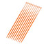 Biologix 100Pcs 10ul Disposable Inoculating Loop, Gamma Sterile Plastic Sampling Rod, Orange Polypropylene Inoculation