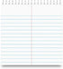 Universal 96920 Steno Book, Gregg Rule, 6 x 9, White, 80 Sheets, 6 Pack