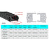 1Meter/39.4Inch Drag Chain Cable Carrier 10x15mm Open Type R18 for 3D Printer and CNC Machines