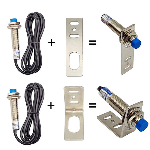 M12 Inductive Proximity Sensor LJ12A3-4-Z/BX Normally Open Detection Switch NPN NO 3 Wire DC 6V-36V with I Type Bracket