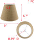 5.1" 9" 6.7" T Tulead Lampshade Beige Drum Lamp Shade Table Floor Lampshade Replacement Top, Bottom, Height