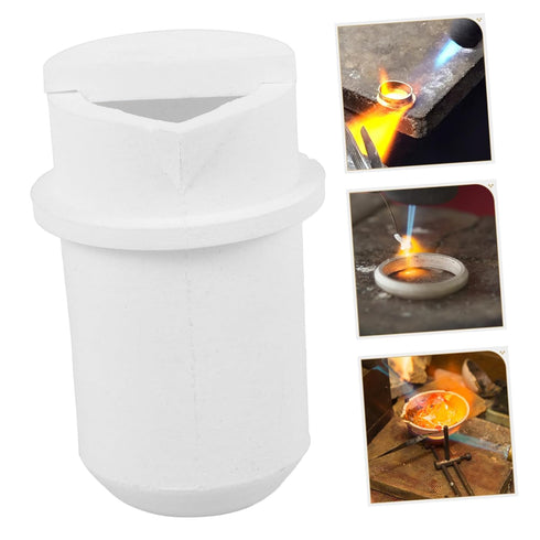 3pcs GLEAVI Melting Crucible Kit Laboratory Equipment Quartz Crucible Cup for Science Research